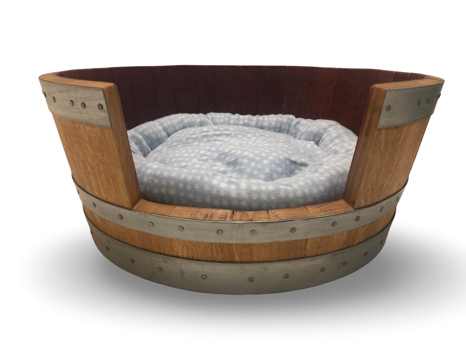 Round Half Barrel Dog Bed
