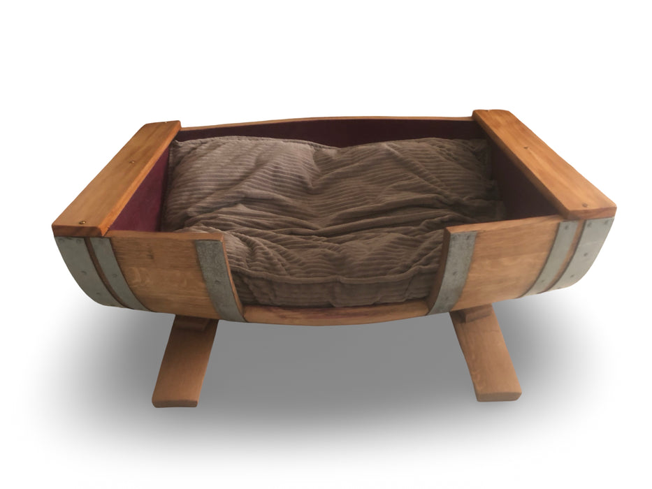 Large Half Barrel Dog Bed