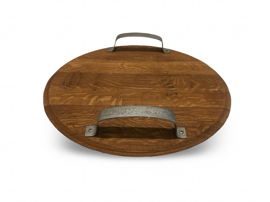 Round Barrel Head Serving Platter