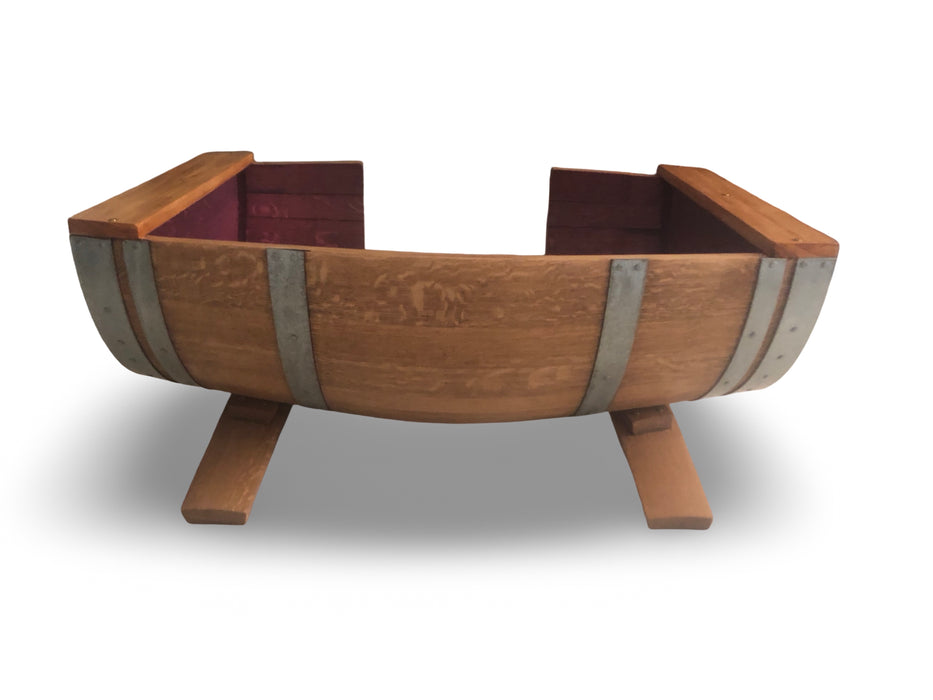 Large Half Barrel Dog Bed