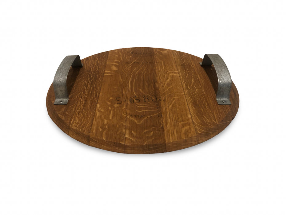 Round Barrel Head Serving Platter