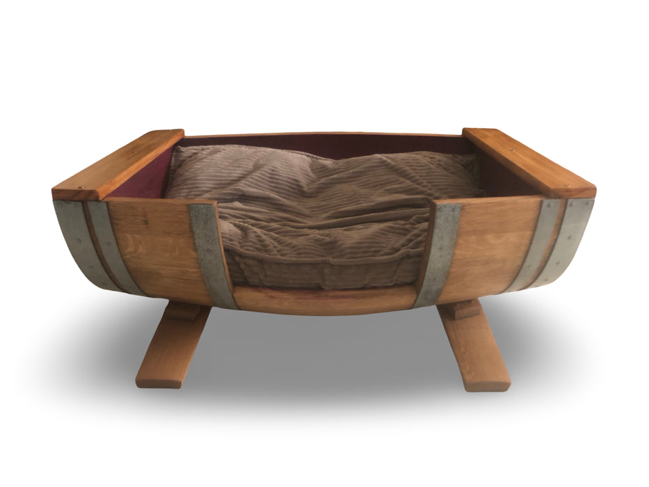 Large Half Barrel Dog Bed
