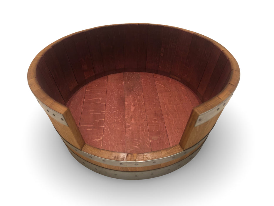 Round Half Barrel Dog Bed