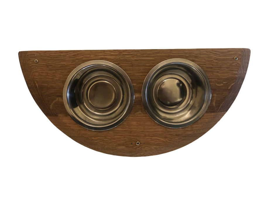 Half Barrel Head Small Pet Feeder