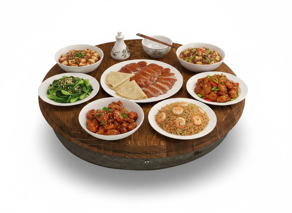 Round Barrel Head Lazy Susan