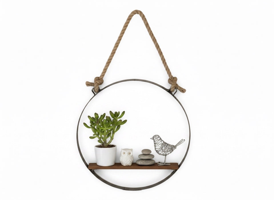 Barrel Hoop With Barrel Head Shelf