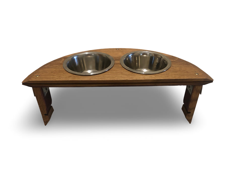 Half Barrel Head Small Pet Feeder