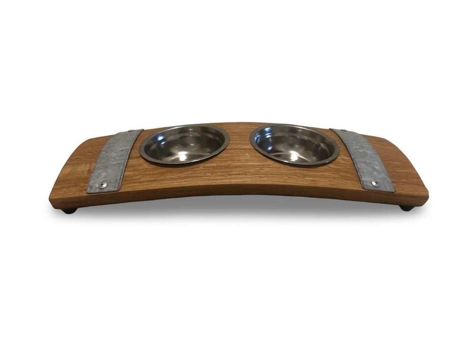 Barrel Stave Very Small Pet Feeder