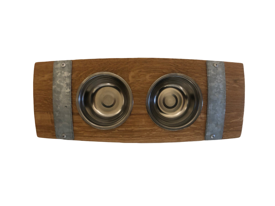 Barrel Stave Very Small Pet Feeder