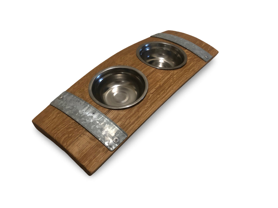 Barrel Stave Very Small Pet Feeder