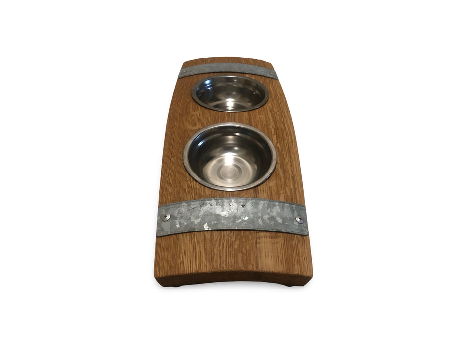 Barrel Stave Very Small Pet Feeder
