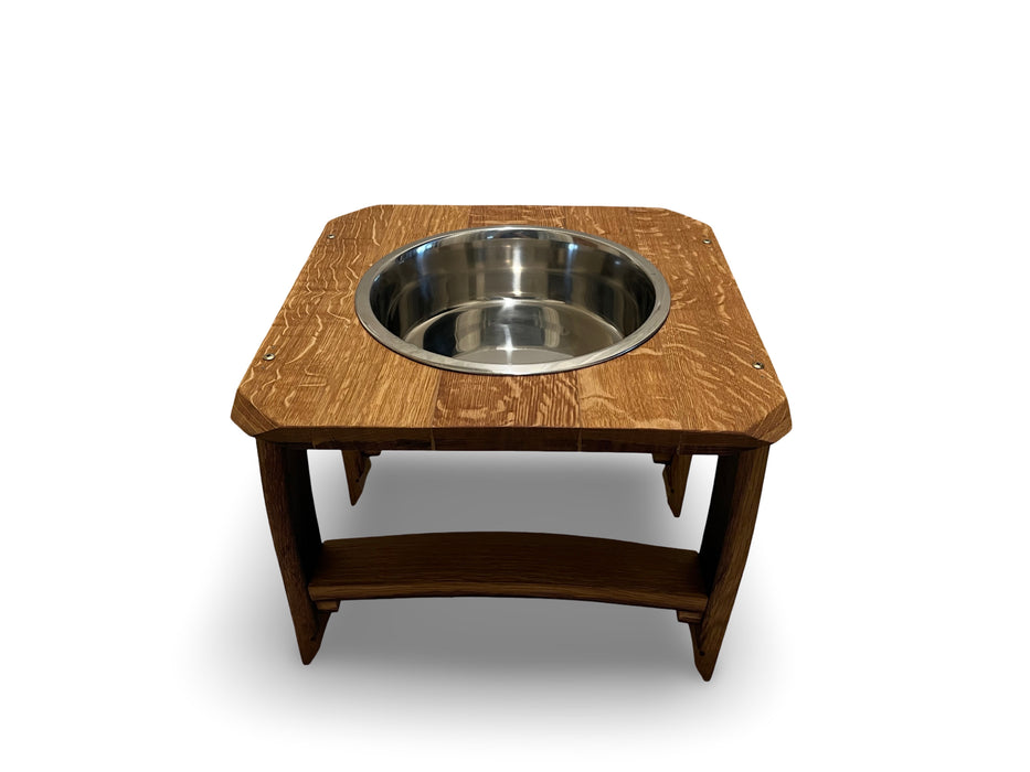 Square Barrel Head Large Pet Feeder