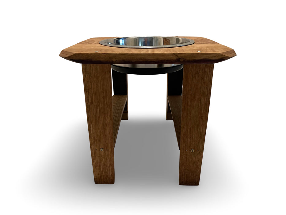 Square Barrel Head Large Pet Feeder