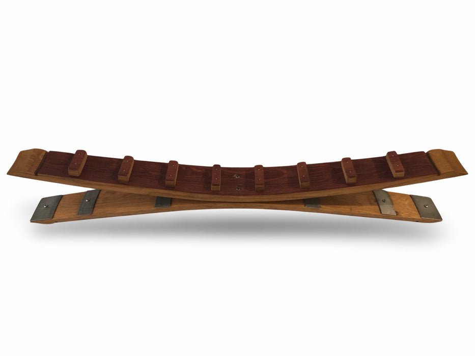 Barrel Stave Wine Rack With Stand