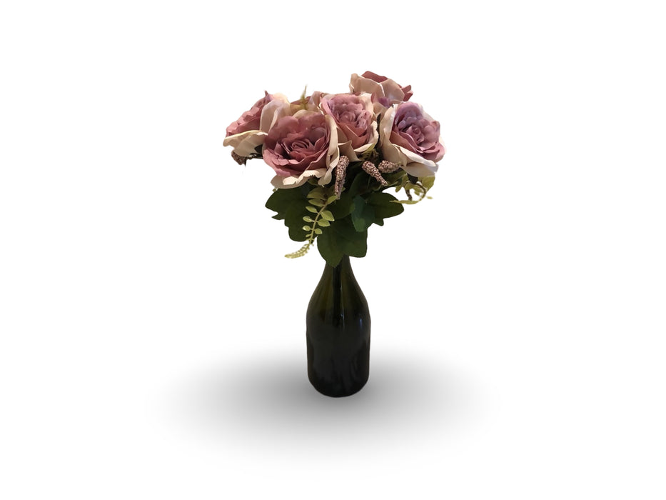 Dark Green Wine Bottle Vase