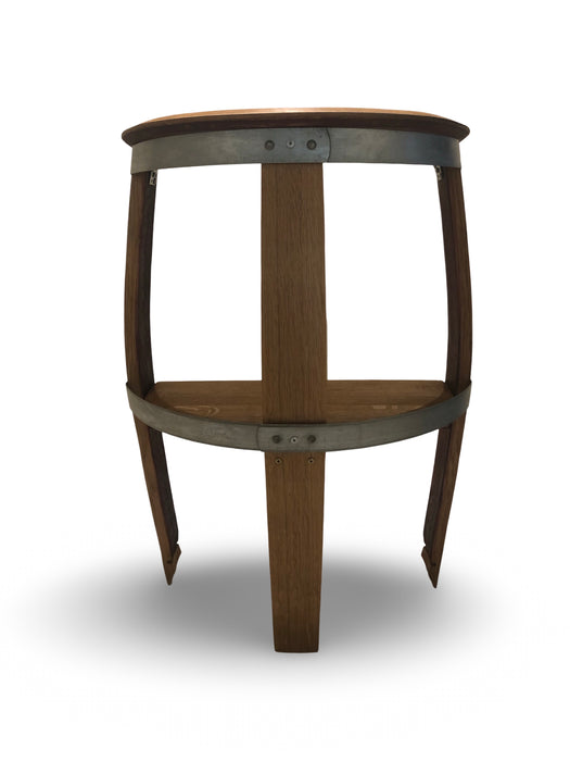Half Round Barrel Wall Table With Shelf