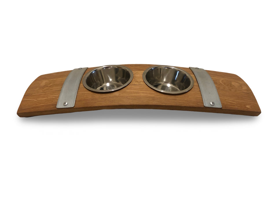 Barrel Stave Small Pet Feeder