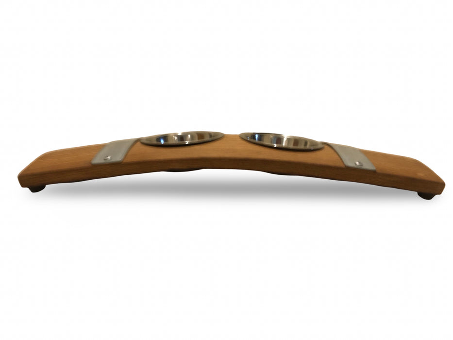 Barrel Stave Small Pet Feeder
