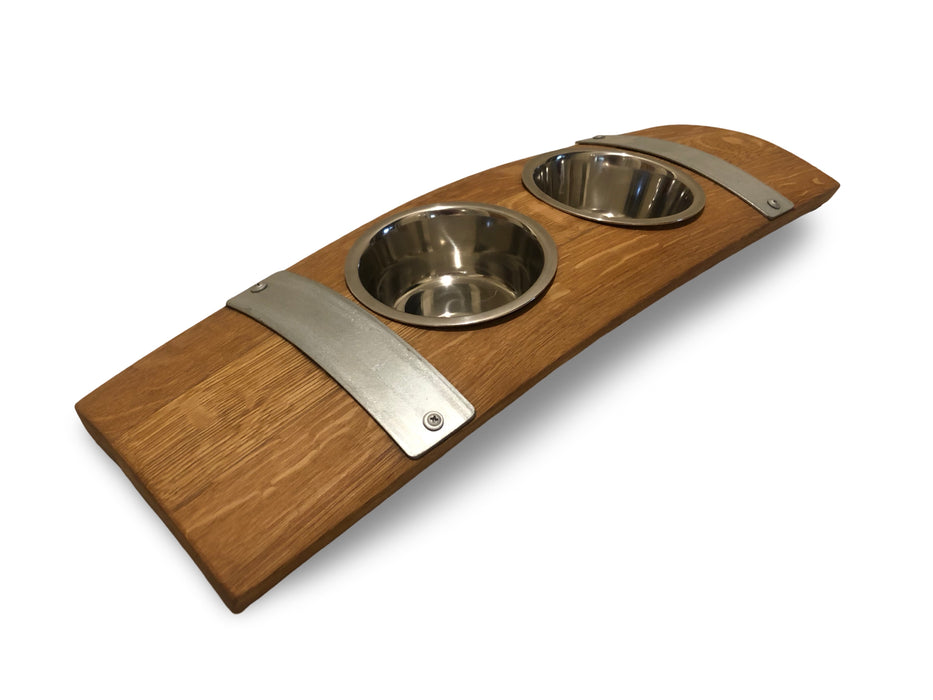 Barrel Stave Small Pet Feeder