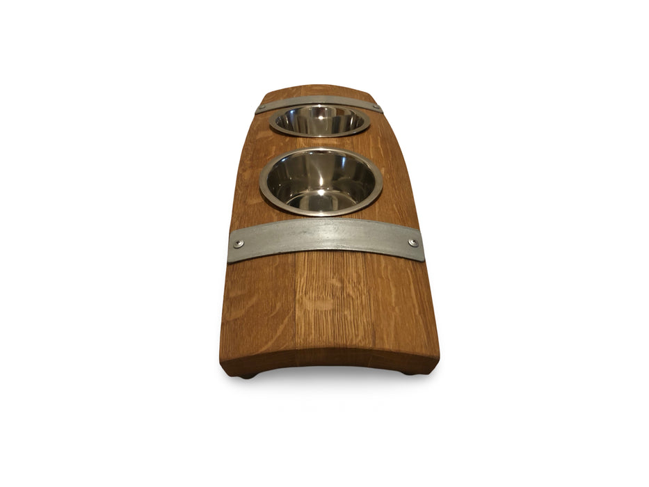 Barrel Stave Small Pet Feeder