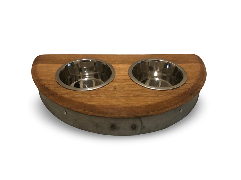 Half Barrel Head Medium Pet Feeder