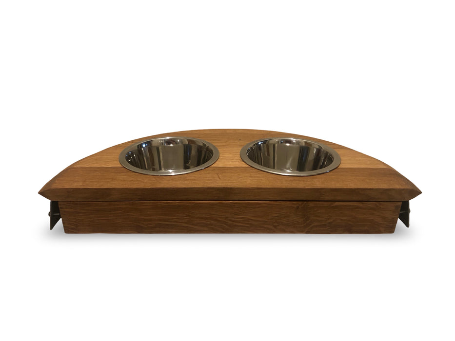 Half Barrel Head Medium Pet Feeder