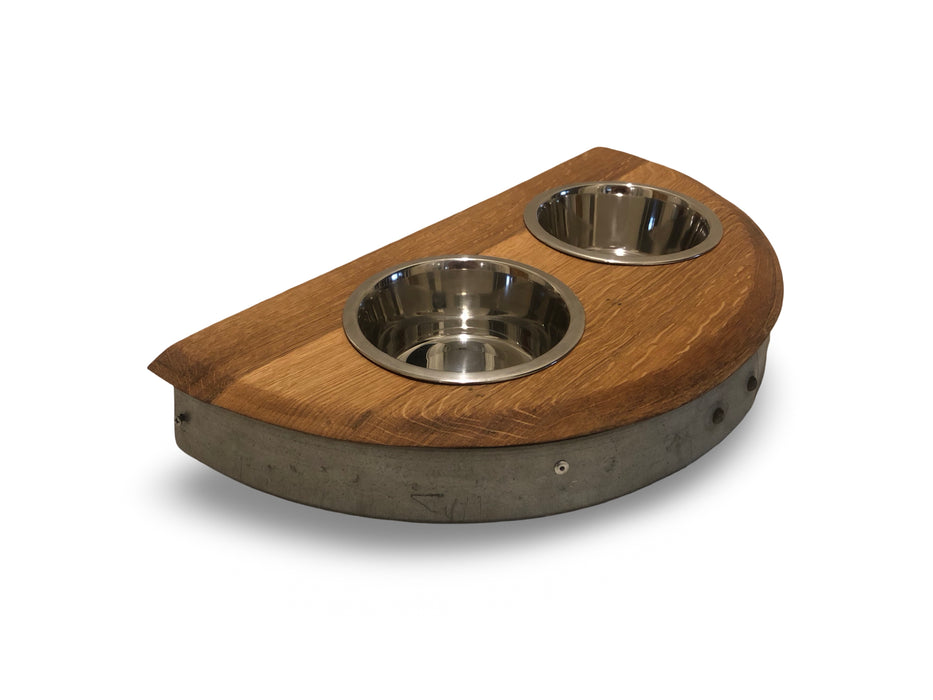 Half Barrel Head Medium Pet Feeder