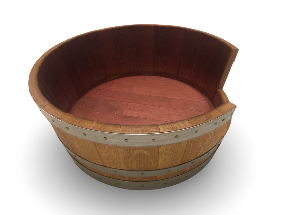 Round Half Barrel Pet Bed