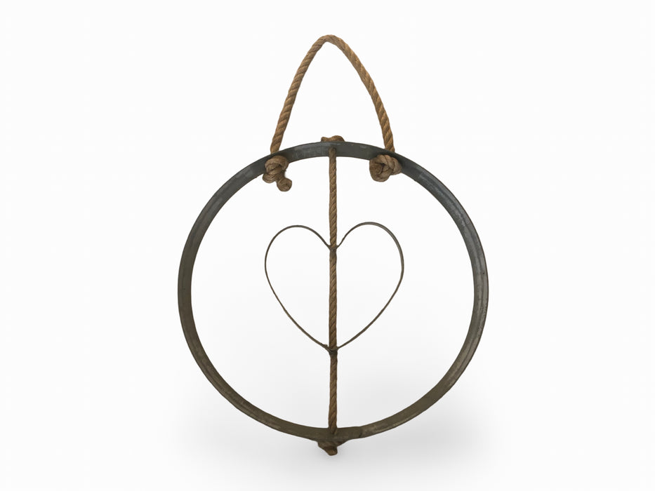 Barrel Hoop With Hanging Hoop Love Heart