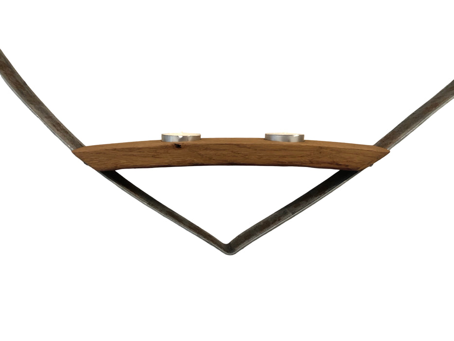 Barrel Hoop Love Heart With Stave Candle Holder