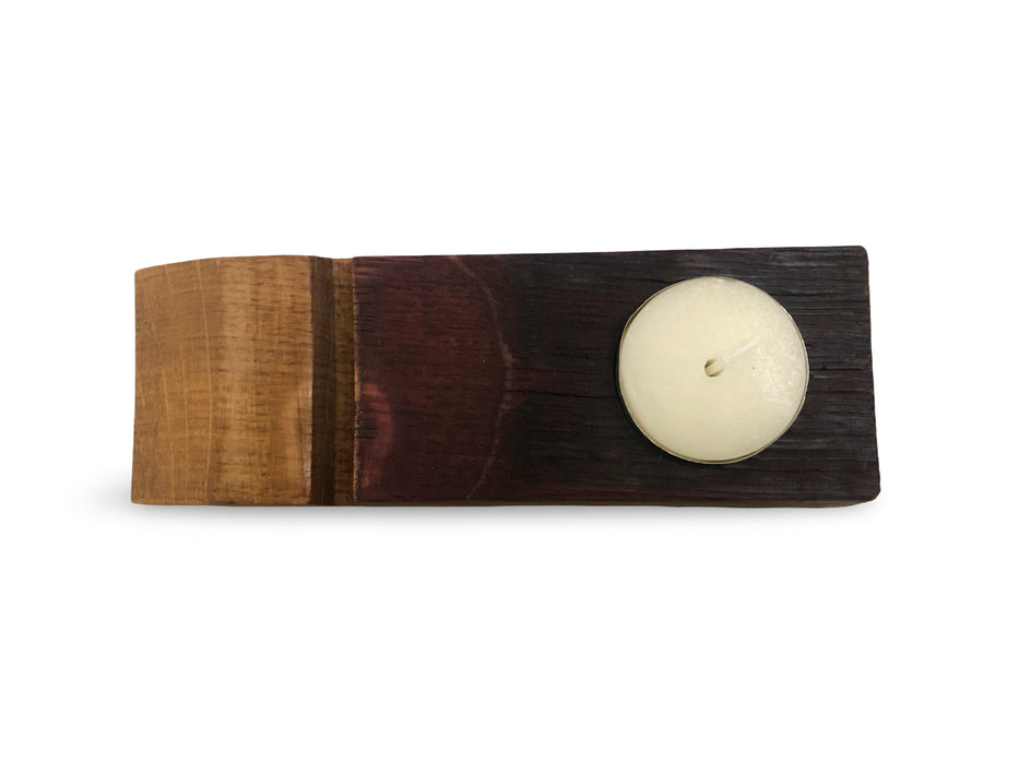 Barrel Stave End Candle Holder