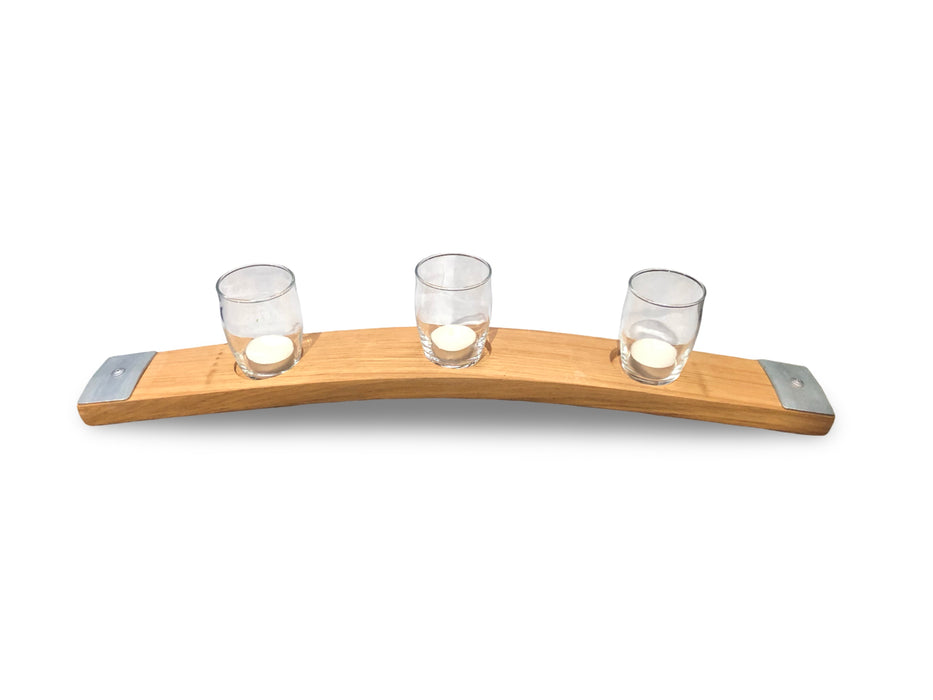Barrel Stave Mid Length Candle Holder