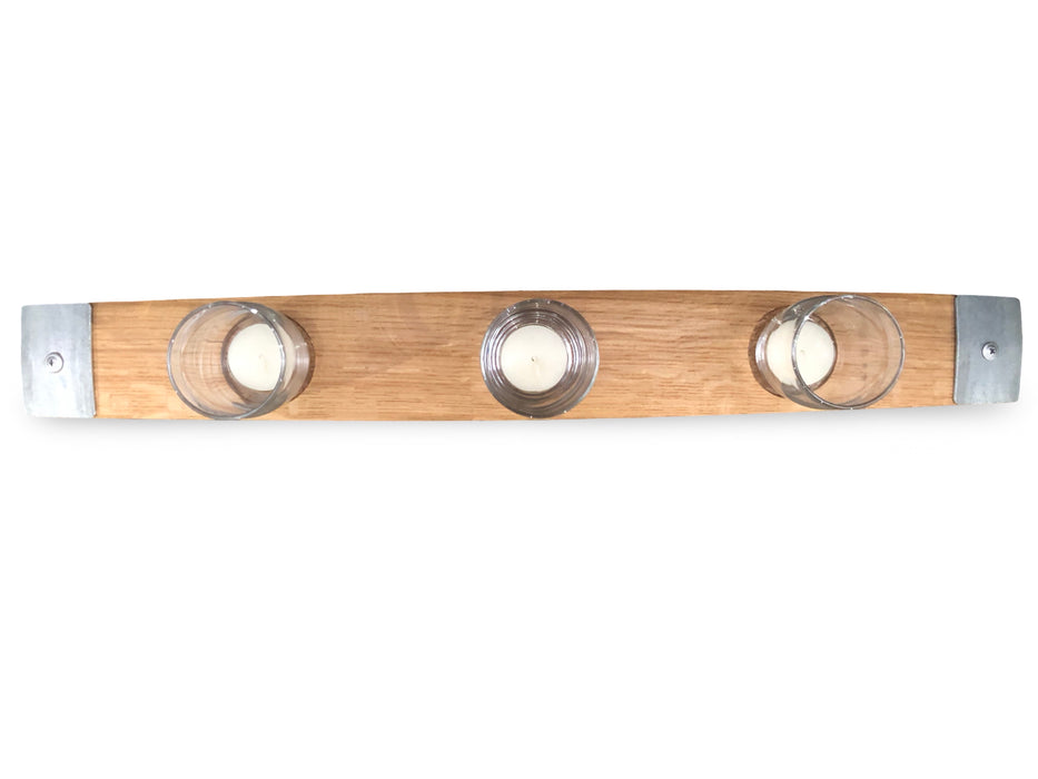 Barrel Stave Mid Length Candle Holder
