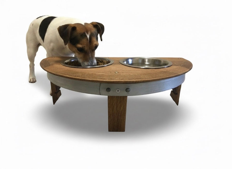 Half Barrel Head Small Pet Feeder